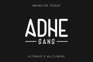 Adhe Family: A Handmade Sans Font for Creative Branding