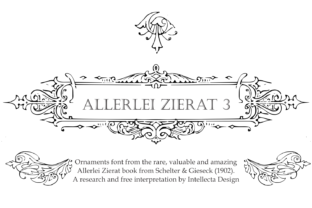 Allerlei Zierat 3: A Decorative Typeface for Digital Branding
