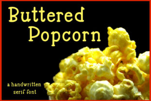 Buttered Popcorn Font Review: A Playful Serif for Editorial Design