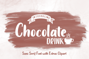 Chocolate Drink Font: A Sweet Touch for Your Craft Projects