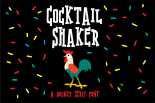 Cocktail Shaker: A Whimsical Serif Font