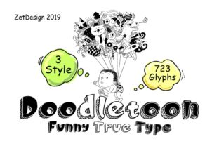 Doodletoon: A Whimsical Font for Editorial Design