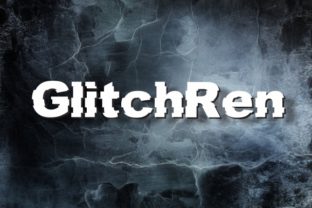 GlitchRen Font: A Digital Designer’s Playful Display Typeface