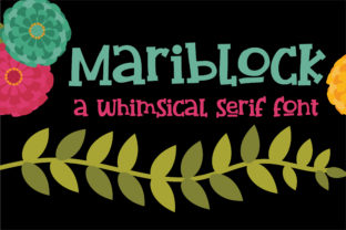 Mariblock: A Whimsical Serif Font