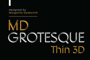 MD Grotesque Thin 3D: A Smart, Stylish Sans Serif Typeface for Creative Projects