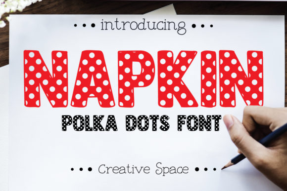 Napkin: A Polka Dots Font That Elevates Editorial Design