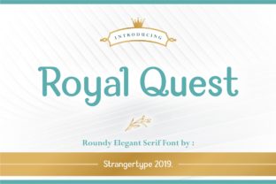 Royal Quest: A Serif Font for Sophisticated Design Projects