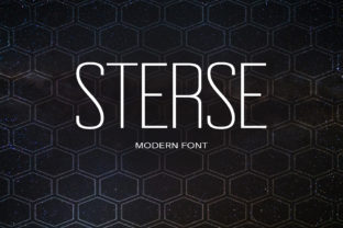Sterse: A Modern Sans Serif Typeface for Bold Web Design