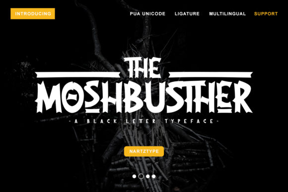 The Moshbusther Font Review: A Playful Typeface for Creative Projects