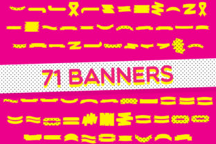 Yellow Dingbat Banners: A Vibrant Typeface for Stronger Campaigns